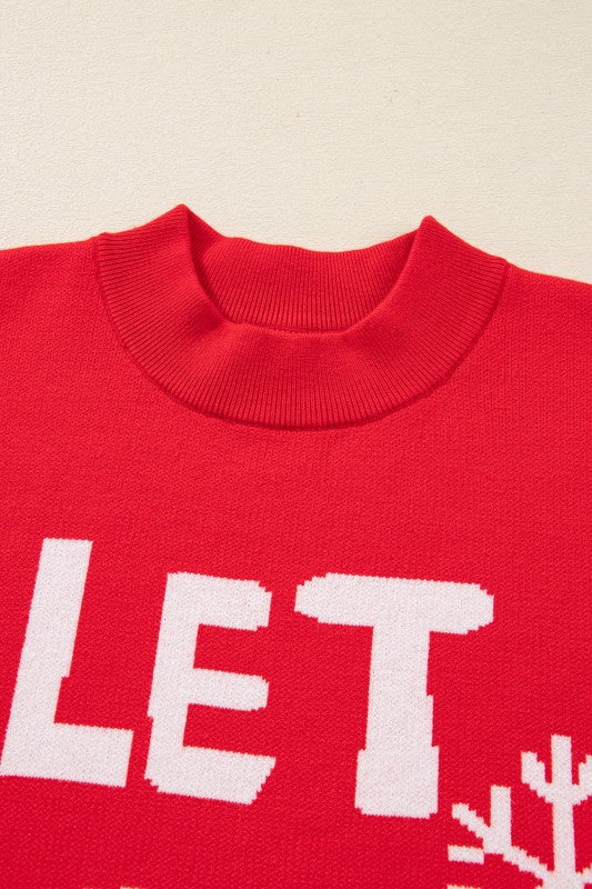 LET IT SNOW Christmas Holiday Sweater