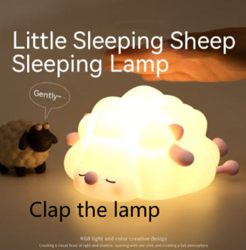 Cute Silicone Night Light – Soft Touch Sheep Lamp for Kids Bedroom | Warm Ambient Bedside Gift