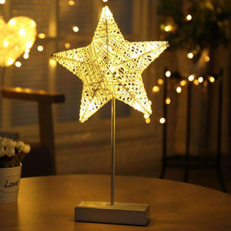 Romantic LED Moon Fairy Light – Warm Holiday Decorative Lamp with Stand | Christmas & Home Décor