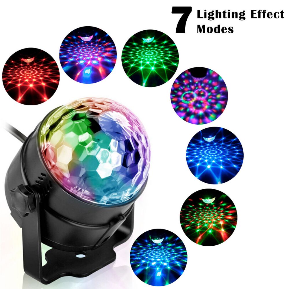 LED Disco Party Light – Sound Activated DJ Ball with Remote | Home Party & Christmas Lighting