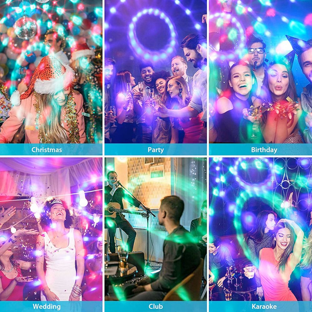 LED Disco Party Light – Sound Activated DJ Ball with Remote | Home Party & Christmas Lighting