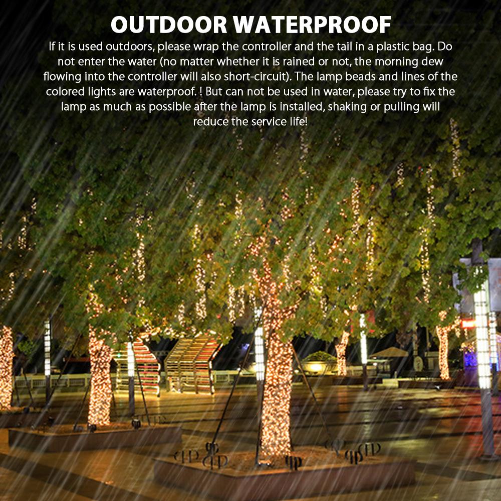 100 LED Christmas String Lights – Multicolor Hanging Decoration with 8 Modes | USA Fast Shipping