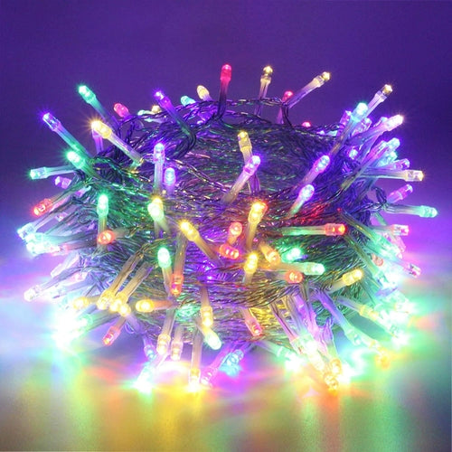 100 LED Christmas String Lights – Multicolor Hanging Decoration with 8 Modes | USA Fast Shipping