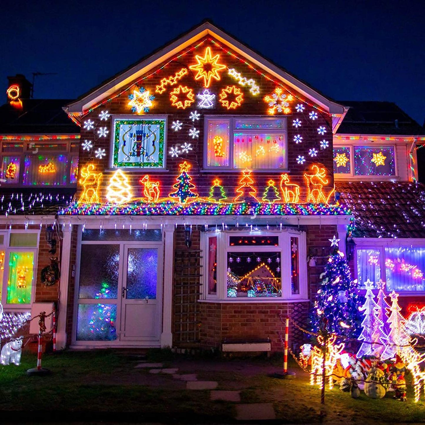 100 LED Christmas String Lights – Multicolor Hanging Decoration with 8 Modes | USA Fast Shipping