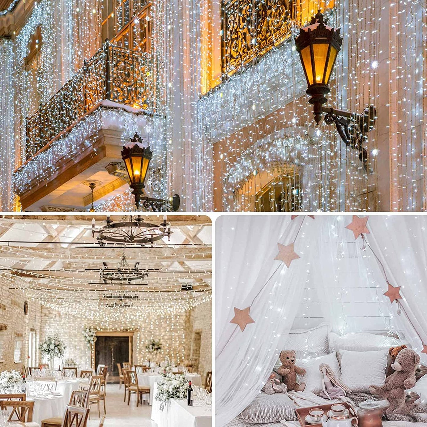 100 LED Christmas String Lights – Multicolor Hanging Decoration with 8 Modes | USA Fast Shipping