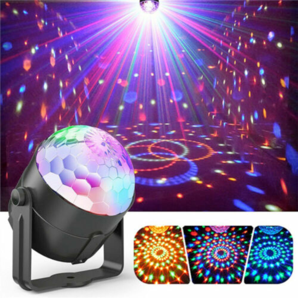 LED Disco Party Light – Sound Activated DJ Ball with Remote | Home Party & Christmas Lighting