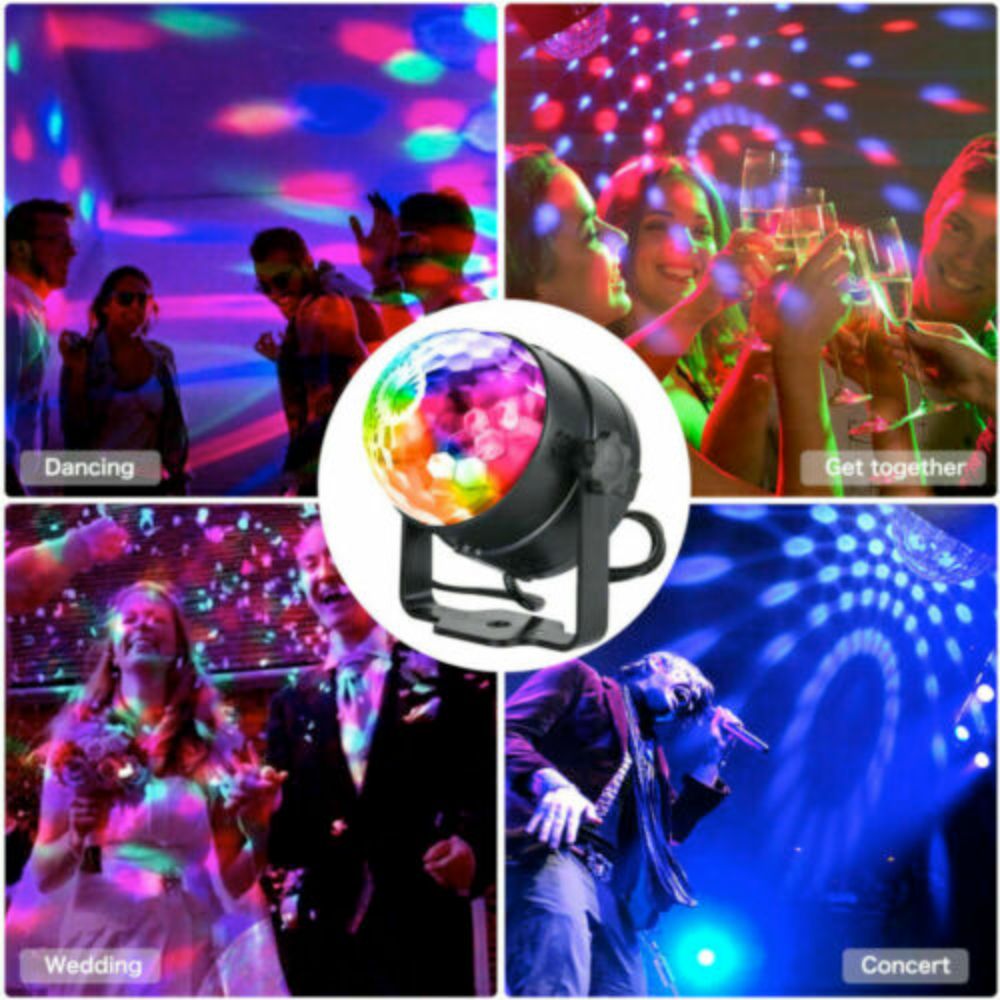 LED Disco Party Light – Sound Activated DJ Ball with Remote | Home Party & Christmas Lighting
