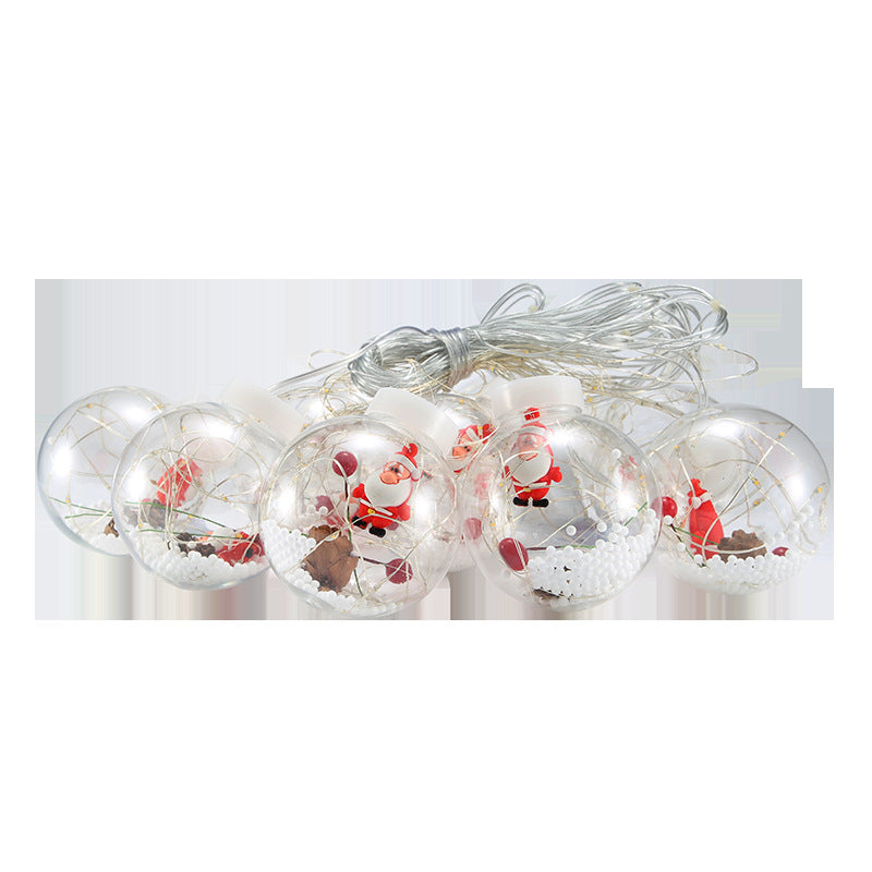 Fairy Tale Christmas Curtain LED Hanging Snowball Lights