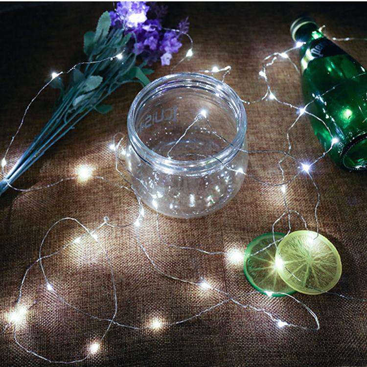LED Fairy String Lights – 20 LED, 2m, Waterproof Copper Wire, Battery Operated | USA Fast Shipping