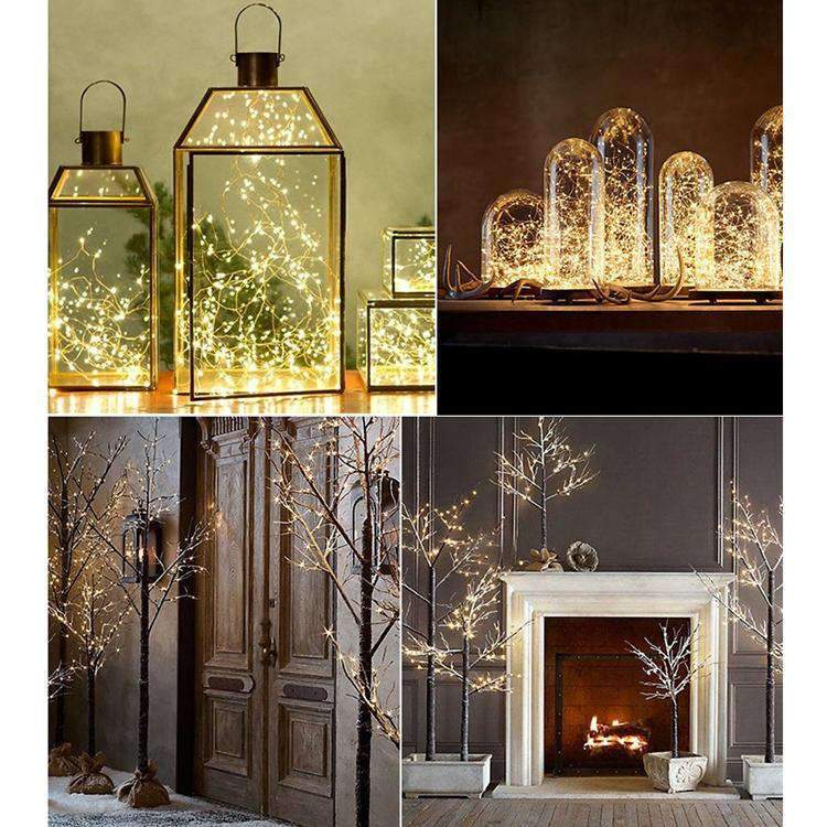 LED Fairy String Lights – 20 LED, 2m, Waterproof Copper Wire, Battery Operated | USA Fast Shipping