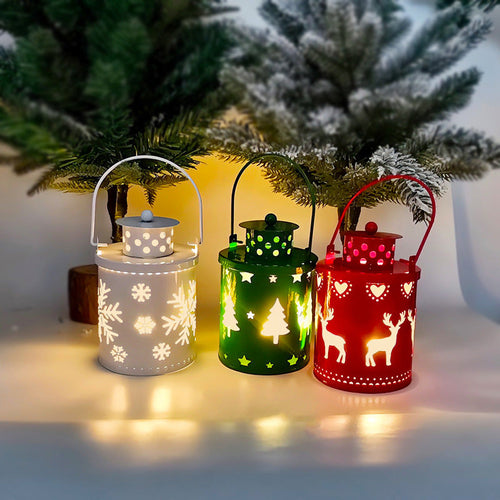Christmas Lantern Candle Light – LED Mini Decorative Table Lamp | Holiday Home Décor | USA Fast Shipping