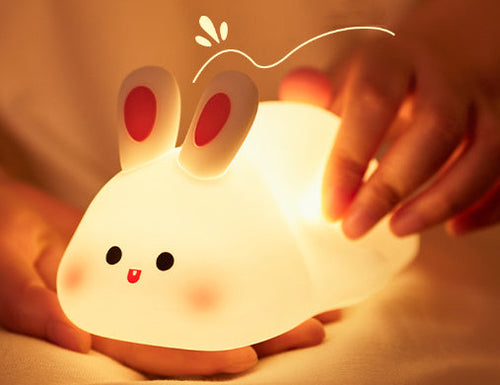 Cute Silicone Night Light – Soft Touch Sheep Lamp for Kids Bedroom | Warm Ambient Bedside Gift