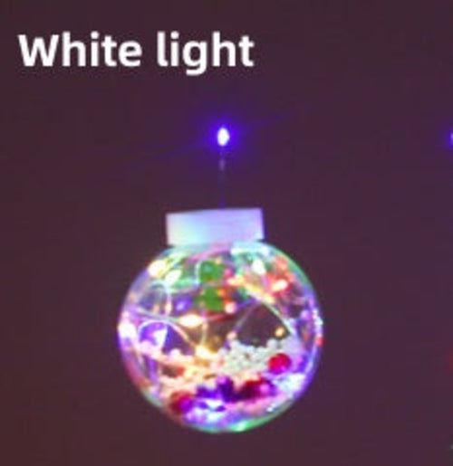 Fairy Tale Christmas Curtain LED Hanging Snowball Lights